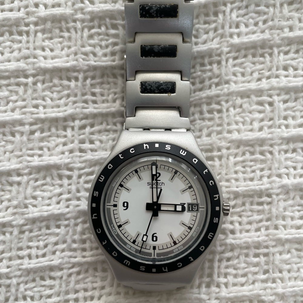 Swatch White and Black Smartwatch